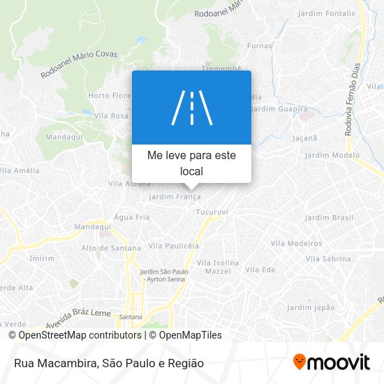 Rua Macambira mapa
