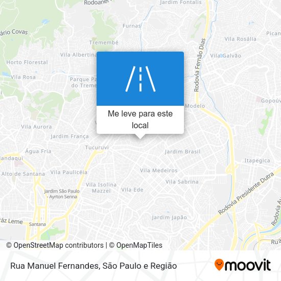 Rua Manuel Fernandes mapa