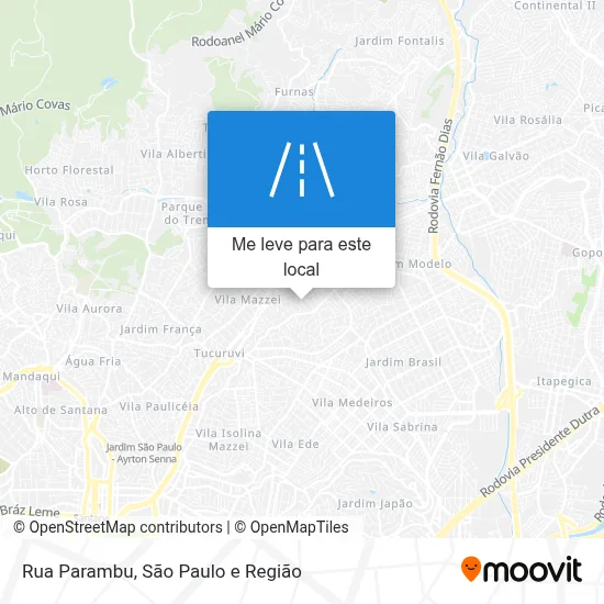 Rua Parambu mapa