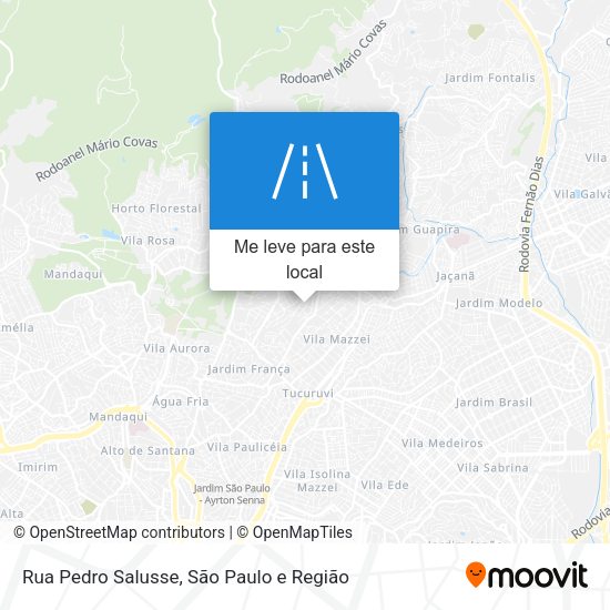 Rua Pedro Salusse mapa