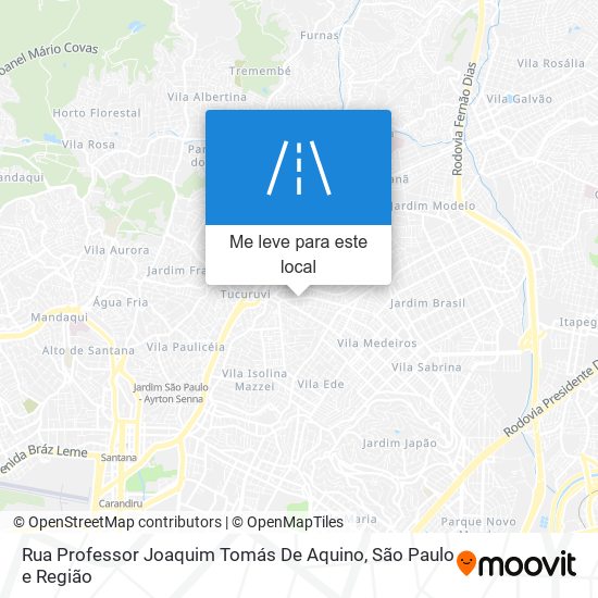 Rua Professor Joaquim Tomás De Aquino mapa