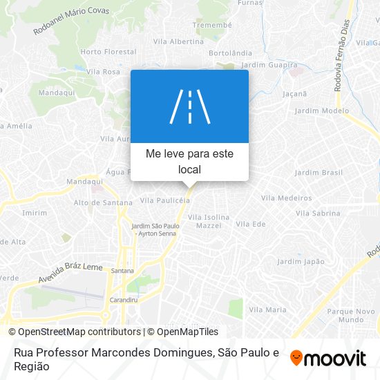 Rua Professor Marcondes Domingues mapa