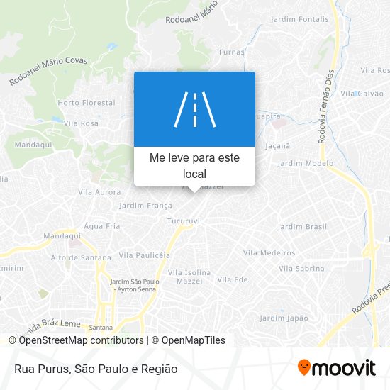 Rua Purus mapa