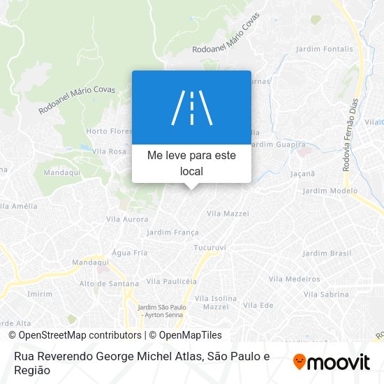 Rua Reverendo George Michel Atlas mapa