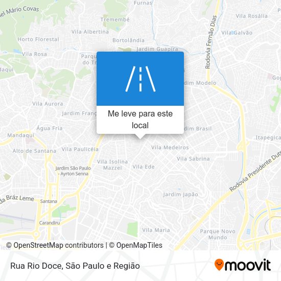 Rua Rio Doce mapa