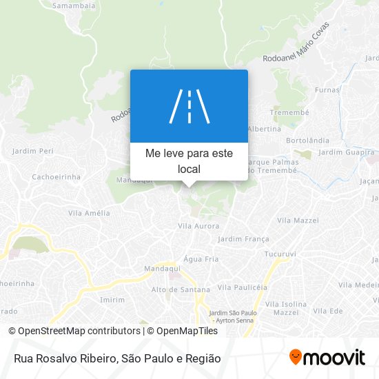 Rua Rosalvo Ribeiro mapa