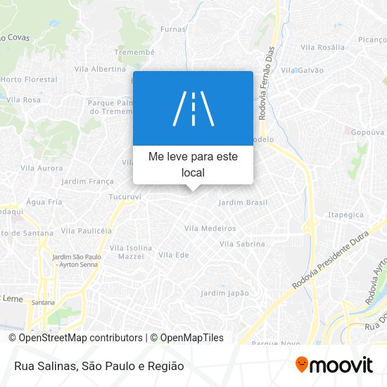 Rua Salinas mapa