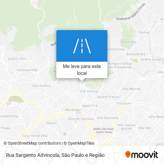 Rua Sargento Advíncola mapa