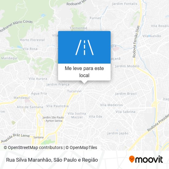 Rua Silva Maranhão mapa