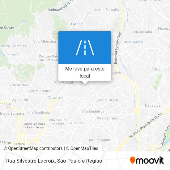 Rua Silvestre Lacroix mapa