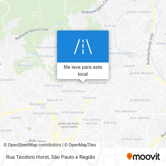 Rua Teodoro Horst mapa
