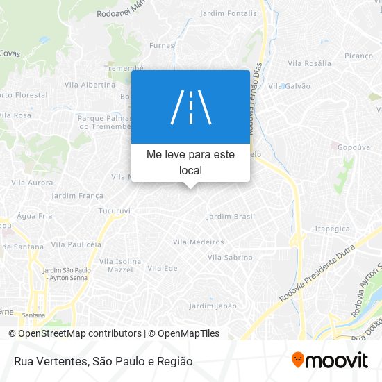 Rua Vertentes mapa