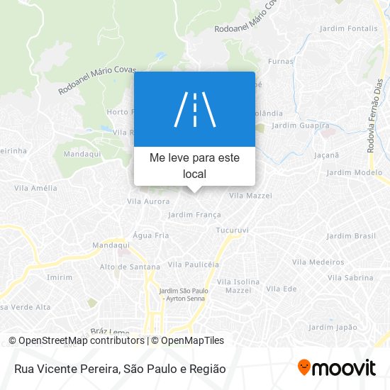 Rua Vicente Pereira mapa