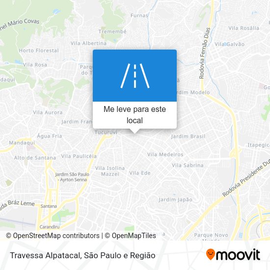 Travessa Alpatacal mapa