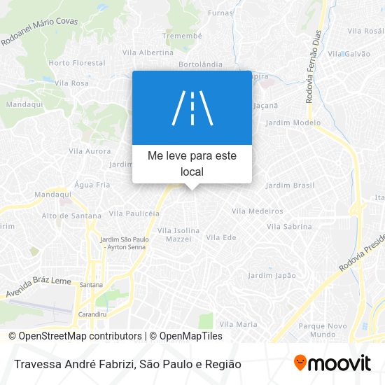 Travessa André Fabrizi mapa
