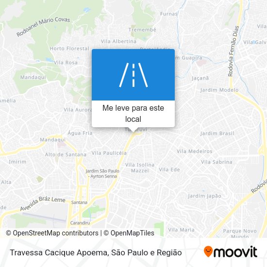 Travessa Cacique Apoema mapa