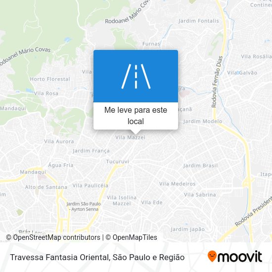 Travessa Fantasia Oriental mapa