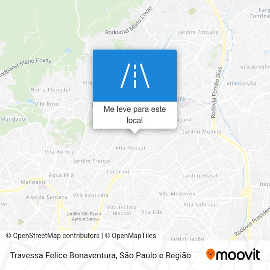 Travessa Felice Bonaventura mapa