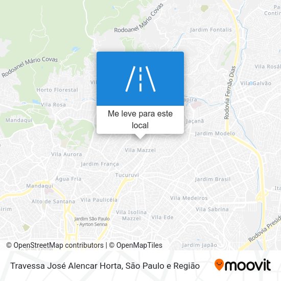 Travessa José Alencar Horta mapa