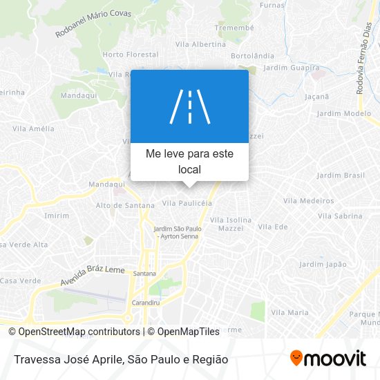 Travessa José Aprile mapa
