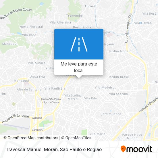 Travessa Manuel Moran mapa