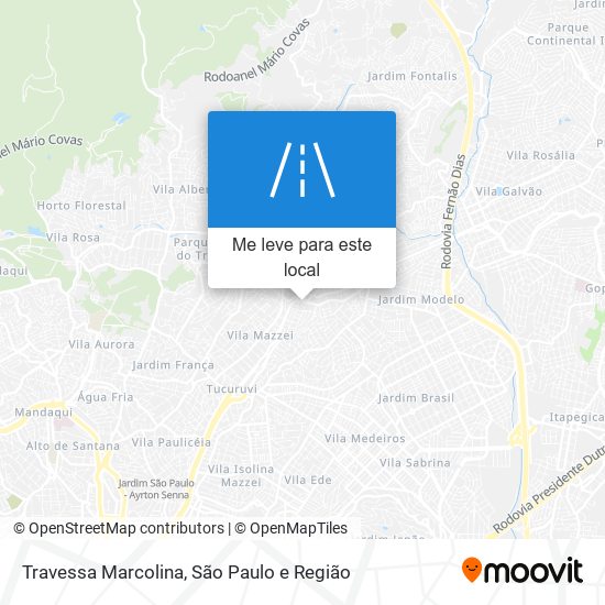 Travessa Marcolina mapa