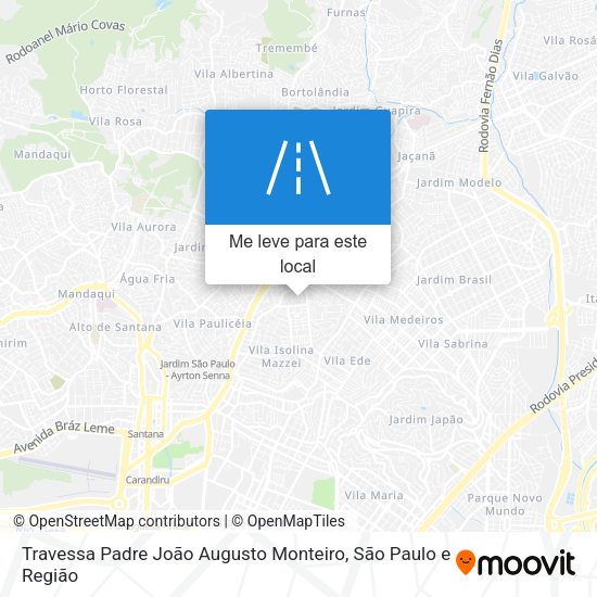 Travessa Padre João Augusto Monteiro mapa