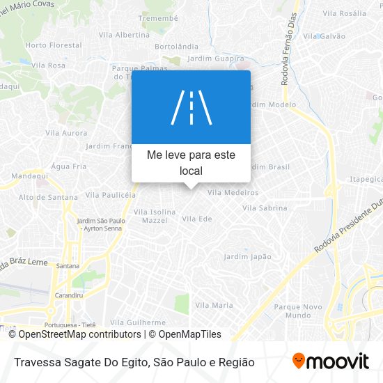 Travessa Sagate Do Egito mapa