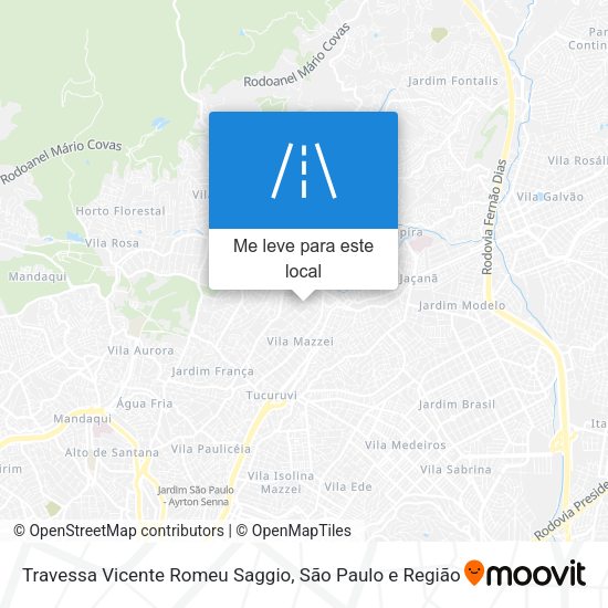 Travessa Vicente Romeu Saggio mapa
