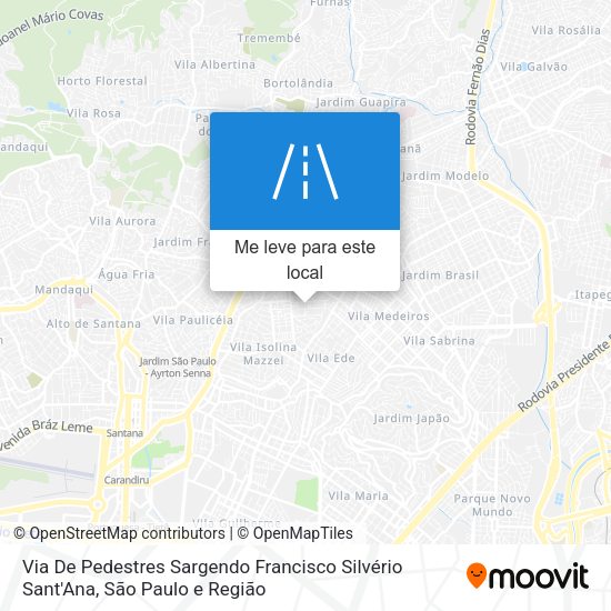 Via De Pedestres Sargendo Francisco Silvério Sant'Ana mapa