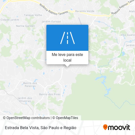 Estrada Bela Vista mapa