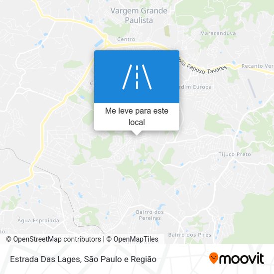 Estrada Das Lages mapa