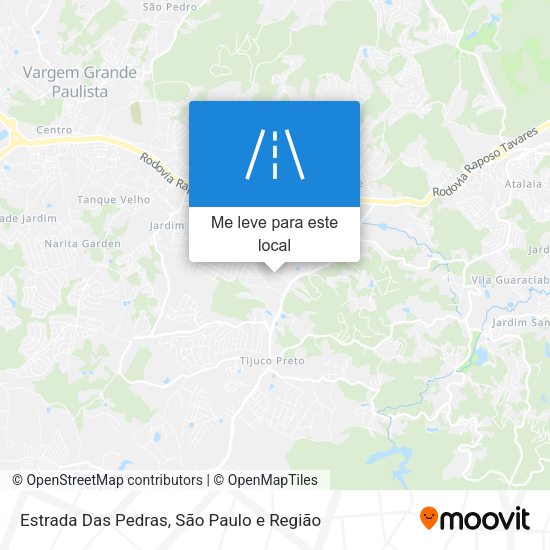 Estrada Das Pedras mapa