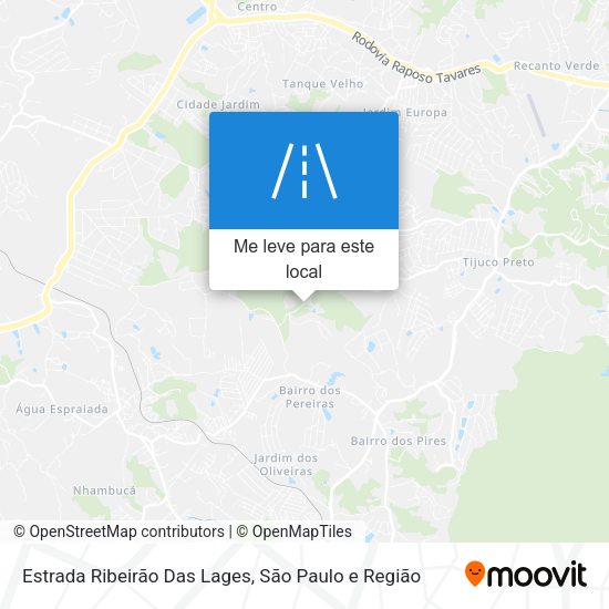 Estrada Ribeirão Das Lages mapa