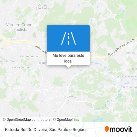 Estrada Rui De Oliveira mapa