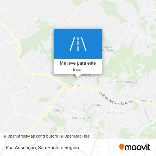 Rua Assunção mapa