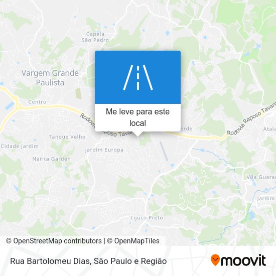 Rua Bartolomeu Dias mapa