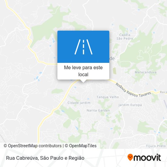 Rua Cabreúva mapa
