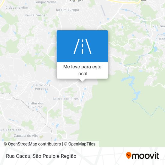 Rua Cacau mapa