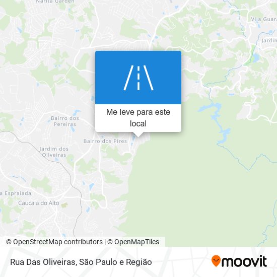 Rua Das Oliveiras mapa