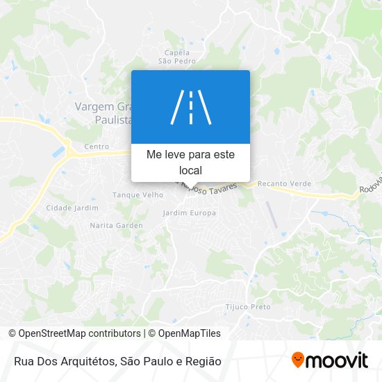 Rua Dos Arquitétos mapa