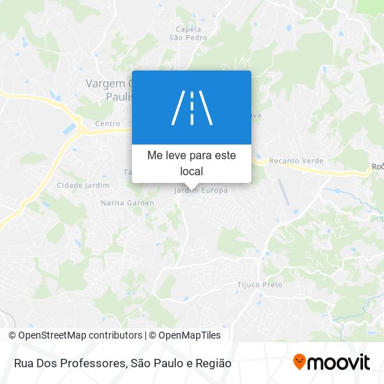 Rua Dos Professores mapa