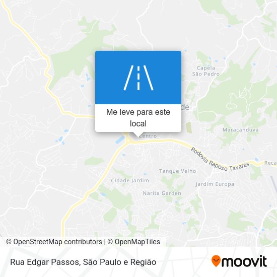 Rua Edgar Passos mapa