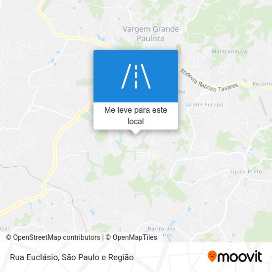 Rua Euclásio mapa