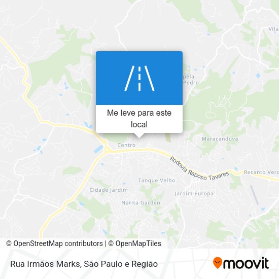 Rua Irmãos Marks mapa