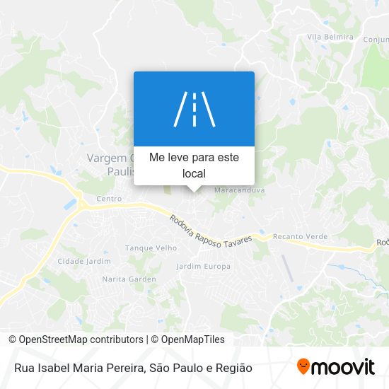 Rua Isabel Maria Pereira mapa