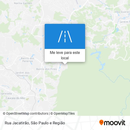 Rua Jacatirão mapa