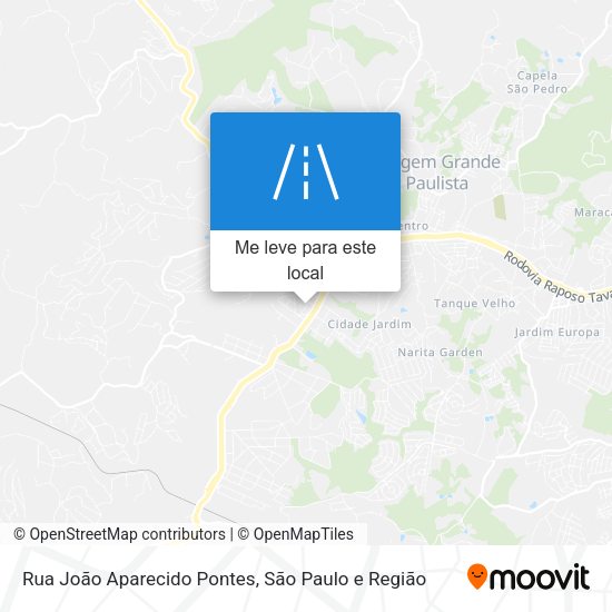 Rua João Aparecido Pontes mapa