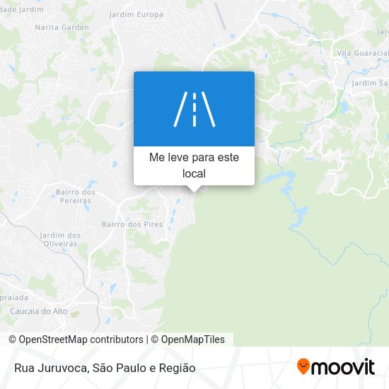 Rua Juruvoca mapa