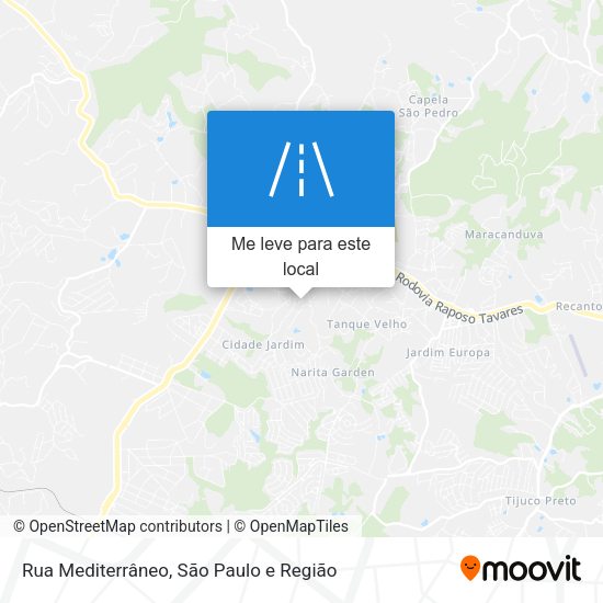 Rua Mediterrâneo mapa